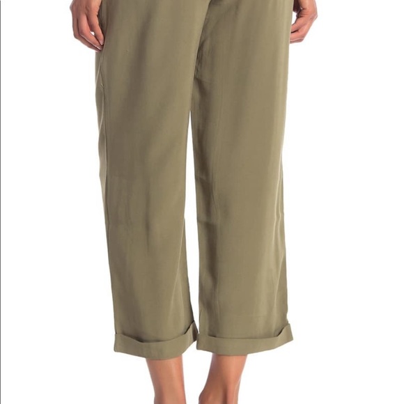 Know One Cares Raw Cuffed Pants Green Large NWT velvety dress pants - Picture 8 of 8